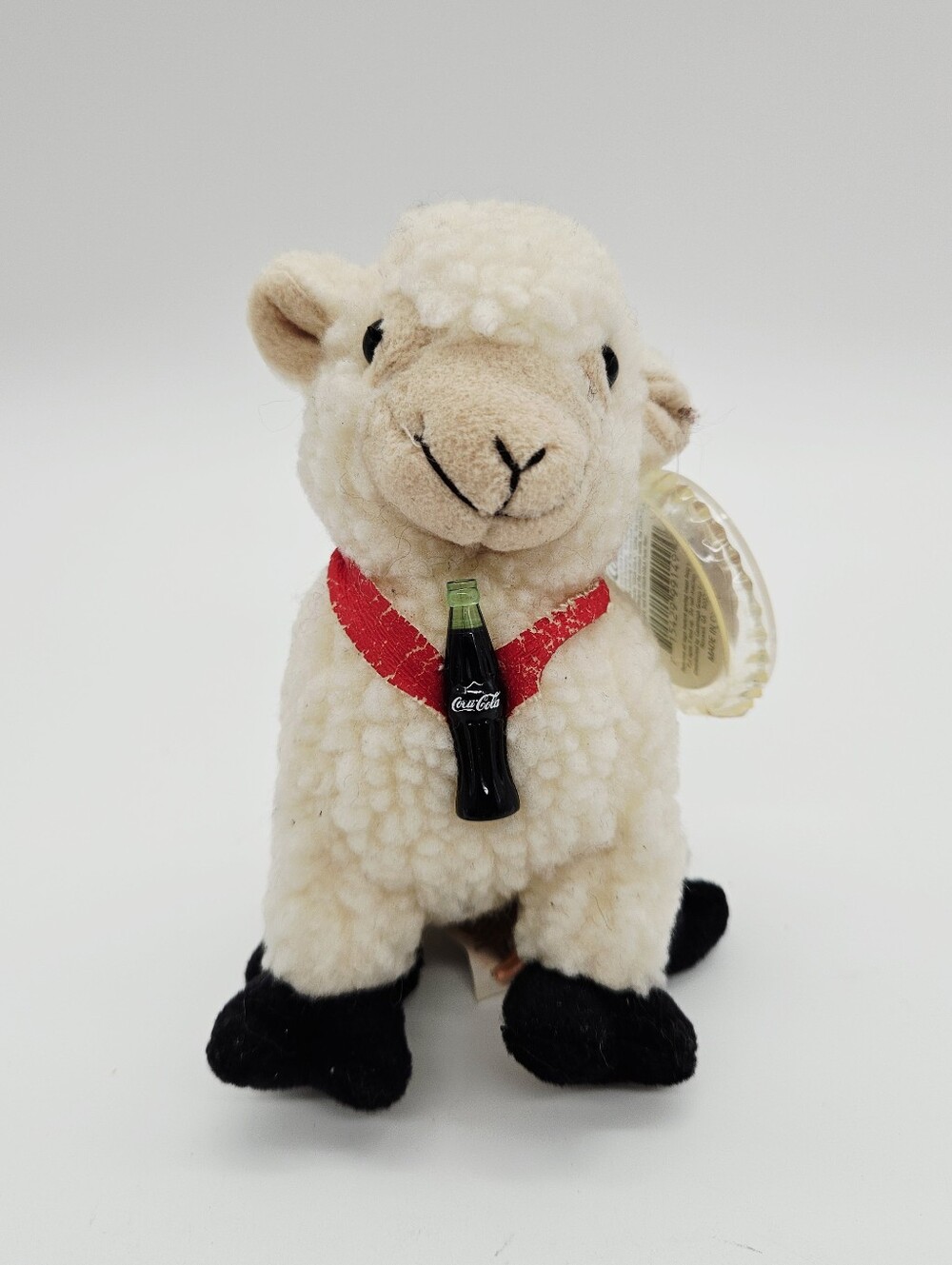 COCA COLA | vintage 1999 Y2K Woolsey The Sheep Ireland plush stuffed toy